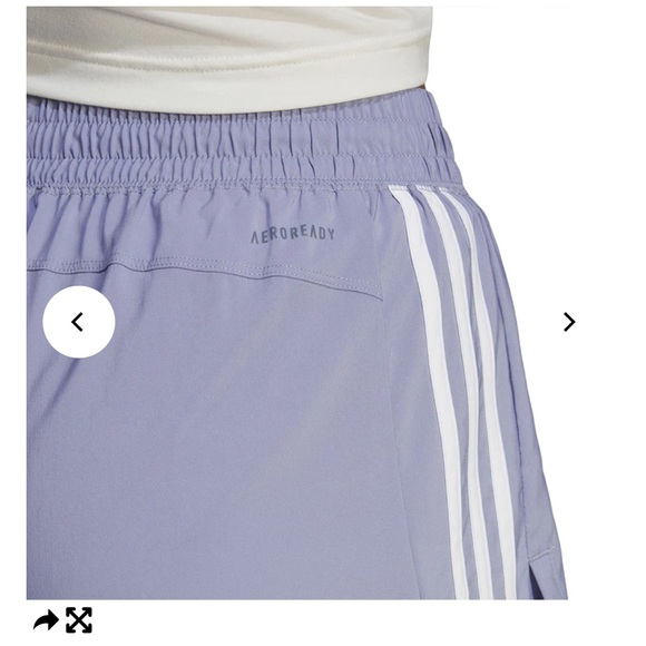 adidas Lilac 3-Stripe Athletic Shorts | Size S | NWT - Picture 4 of 7